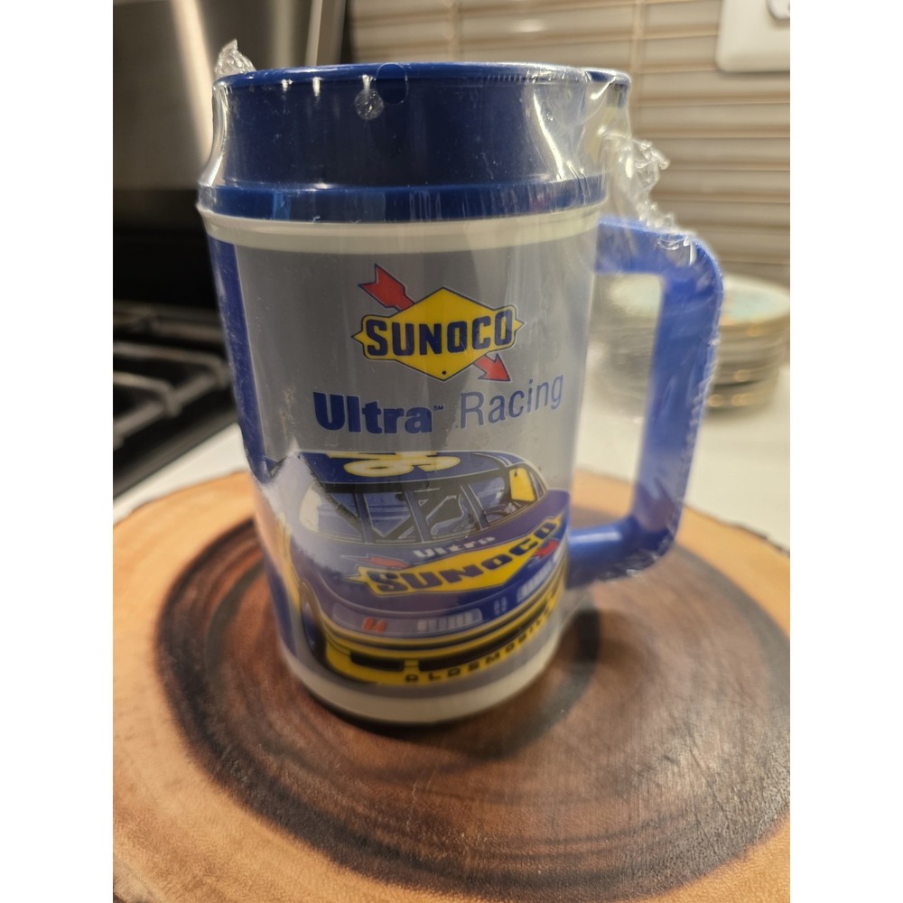 Vintage Sunoco Ultra Racing NASCAR LaBonte#94 Oldsmobile Thermo hot cold Mug